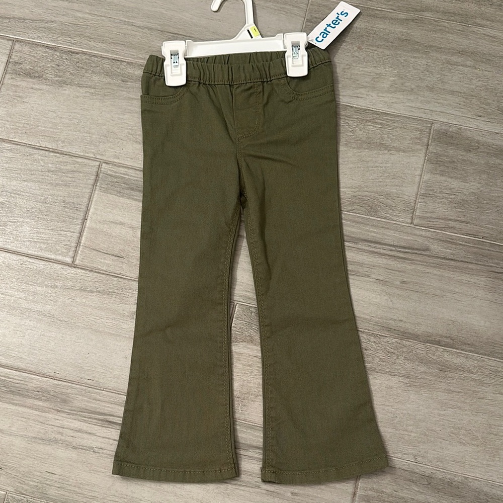 Carter’s NWT 4T Olive Denim Pants